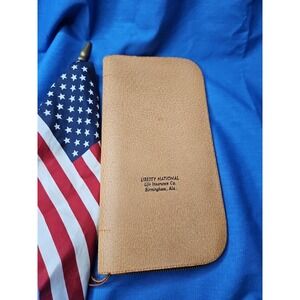Liberty National Life Insurance Vintage Leather Valuable Papers Will Holder Case